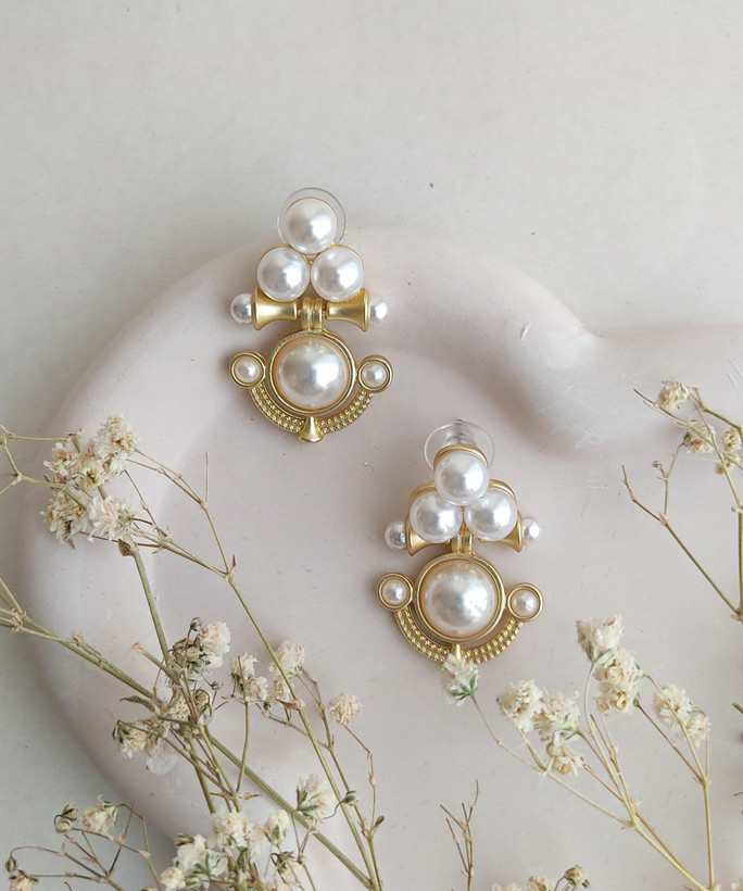 گوشواره برند زارا مروارید دار
